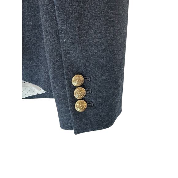 Talbots Charcoal Gray Office Work Career Business Aberdeen Blazer Size 10P - Picture 8 of 13